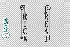 Trick or treat Welcome Halloween Halloween farmhouse sign Product Image 3