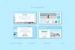 Blue | Facebook post templates pack Product Image 2