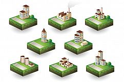 Set  Isometric vector city Product Image 4