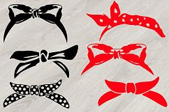 Bandana mask SVG, wild west western scarf 782S Product Image 1