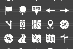 166 Sign Glyph Inverted Icons Product Image 2