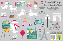 French Poodle Clipart Product Image 1