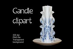 Carved candle photo overlay Product Image 1