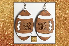 Football Svg, Football Earrings Svg, Football Svg Files, cut Product Image 4