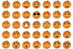 Halloween Pumpkin Emoticons Product Image 5