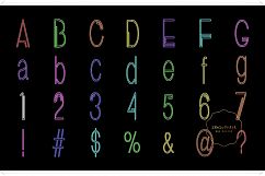 Neon Alphabet Clipat - Neon Letters Product Image 2