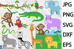 Safari animals - Clip art / Cutting Files - 90c Product Image 1