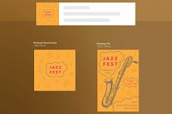 Jazz Music Jazz Festival Design Templates Bundle Product Image 17