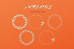 Halloween Wreaths Vector Pack Product Image 2