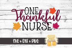 One Thankful Nurse - Fall SVG File Product Image 2