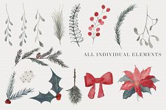 Christmas Watercolor clipart Product Image 3