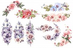 watercolor ELEMENTS and WREATH Product Image 4
