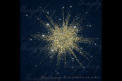 16 Glowing Glitter Explode, Glitter Confetti Gold Dust PNG Product Image 2