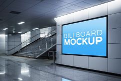 Billboards in Subway Train Station Mockups Product Image 8