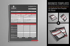 Job Application Form Template USL Portrait Product Image 1
