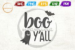 Boo Y'allSVG Cut Files &amp; PDF Printable Halloween Product Image 1