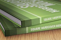 Square Hardcover Book Mockups Product Image 4