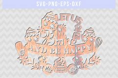 Bake Cooking SVG Cut File, Happy Sayings Sign, DXF EPS PNG Product Image 3