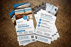 Holiday Travel Postcard &amp; Rack card DL Flyer Product Image 4