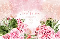 Watercolor&amp;graphics flowers Product Image 1