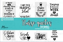 Nurse quotes svg bundle Product Image 1