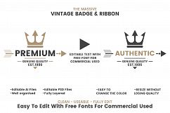 36 VINTAGE BADGE &amp; RIBBON Vol.2 Product Image 2