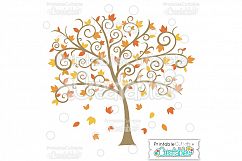 Autumn Harvest SVG Scrap Kit - Cut Files &amp; Digital Paper Product Image 2