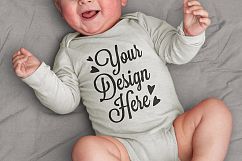 Mockup baby onesie Product Image 4
