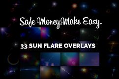 33 Lens Flare Photoshop Overlays Product Image 2