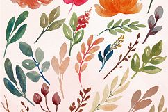Juliet Floral Watercolor Clip Art Set Product Image 4