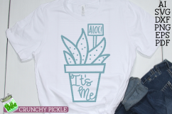 Aloe It&#039;s Me Pot SVG Product Image 4