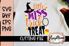 Little Miss Trick Or Treat - Halloween SVG Cu Product Image 1