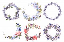 watercolor ELEMENTS and WREATH Product Image 6