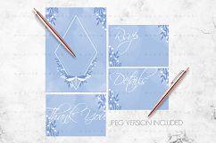 Blue Sky Dragonfly Wedding Invitation Product Image 4