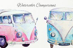 Watercolor Campervan, Leisure Vehicles  Product Image 5