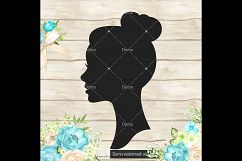 100 Silhouette Bridal Portrait Clip Arts, Antique, Wedding Product Image 2