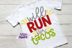 Taco svg | Fitness SVG | Work Out Cutting File | Silhouette | Cricut | Taco Cutting File Product Image 1