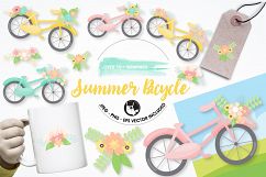 Summer bicycle graphics and illustrations Product Image 1