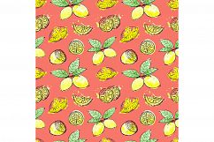 Sketch lemons. Watercolor. Vector. Product Image 5