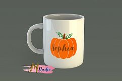 Pumpkin Monogram svg, for Silhouette Cameo or Cricut Product Image 2