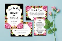 Wedding invitation floral rose Collection Product Image 3
