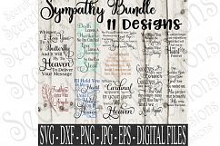 Sympathy SVG Bundle Memorial SVG Set 11 Designs Product Image 1