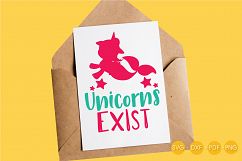 unicorn-mermaid cutting files svg, dxf, pdf, eps included - cut files for cricut and silhouette - Cutting Files SG Product Image 3