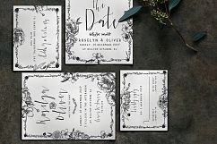 Elegant Flower Wedding Invitation Suite Product Image 2