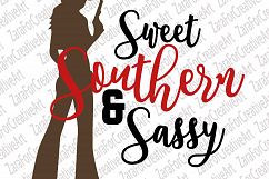 Sweet southern &amp; sassy SVG DXF PNG  Product Image 1