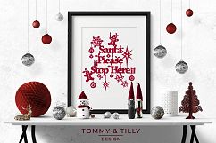 Santa Please Stop Here - SVG EPS DXF PNG PDF JPG Cut File Product Image 2