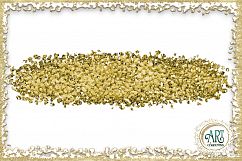 Ochre Amber Brush Strokes Clipart Autumn Golden Glitter  24 PNG - transparent background images Product Image 21