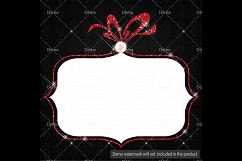 16 Red Glitter and Pearl Frames, Jewelry and Glitter Frames Product Image 3
