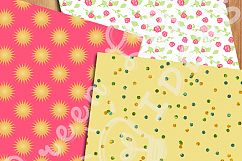 Summer Digital Papers, Beach Backgrounds, Vacation Patterns Product Image 3