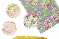 Watercolor stains &amp; tropical flowers Product Image 7